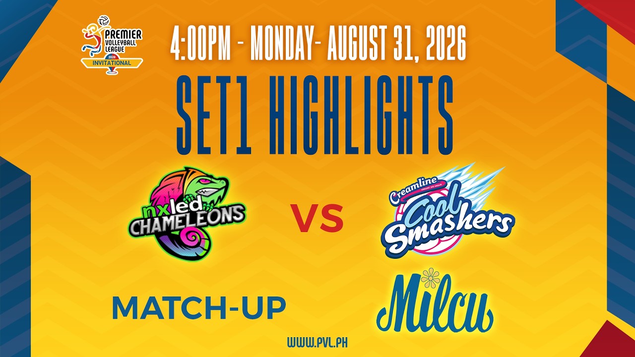 Nxled Chameleons vs. Creamline Cool Smashers - 1st Set Highlights background