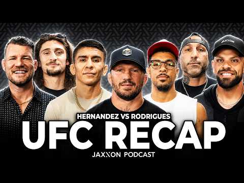 UFC RECAP: Hernandez vs Rodrigues w/ TJ Dillashaw, Michael Bisping, Mario Bautista, & Bear Degidio background