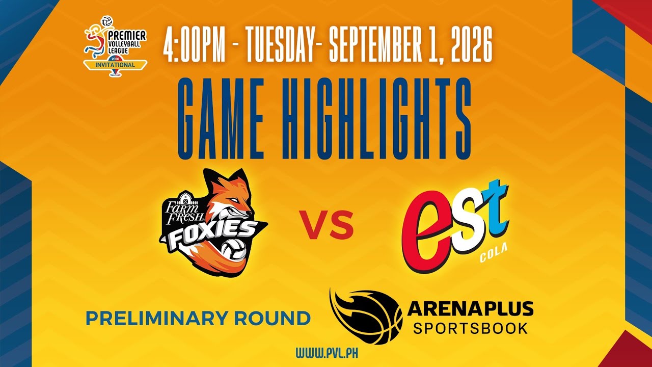 Farm Fresh vs. EST Cola (W) - Match Highlights | 2026 PVL Invitational background