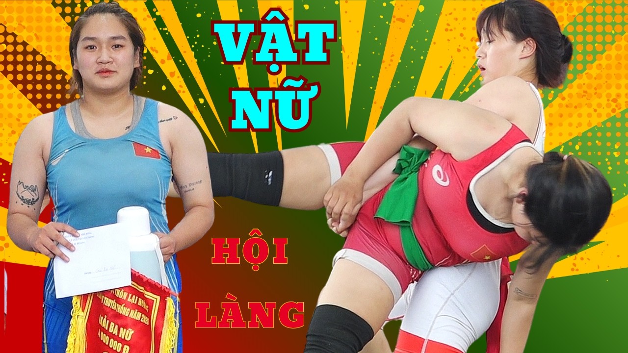 ĐẤU VẬT NỮ HỘI LÀNG LẠI HOÀNG NĂM 2026,Traditional Vietnamese village festivalLady's Wrestling . background