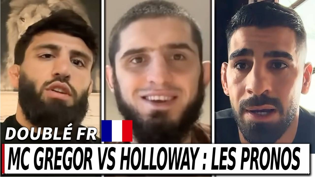 Mc Gregor VS Holloway : les pronos des combattants et des experts - doublé en FR background
