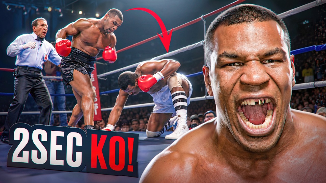 When Mike Tyson Unleashed the Monster in the 1st Round 🔥 background