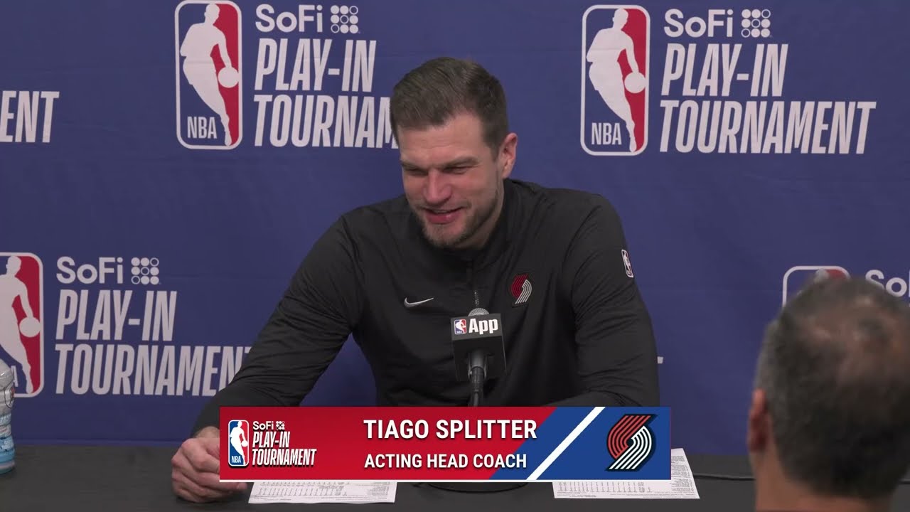 Tiago Splitter After Resilient Play-In Win vs. Phoenix Suns | Portland Trail Blazers | Apr. 14, 2026