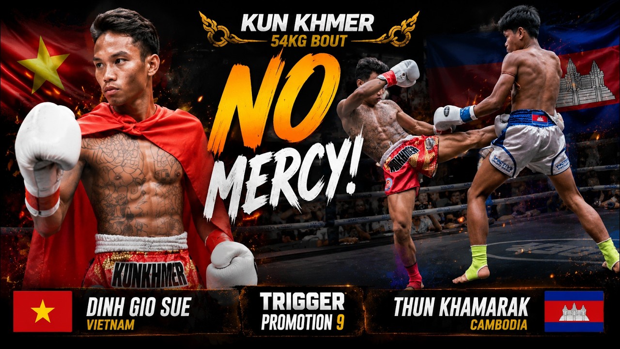 DINH GIO SUE (VIE) vs THUN KHAMARAK (CAM) | FULL FIGHT | KUN KHMER 54KG | TRIGGER PROMOTION 9 2026-09-01 09:11 background