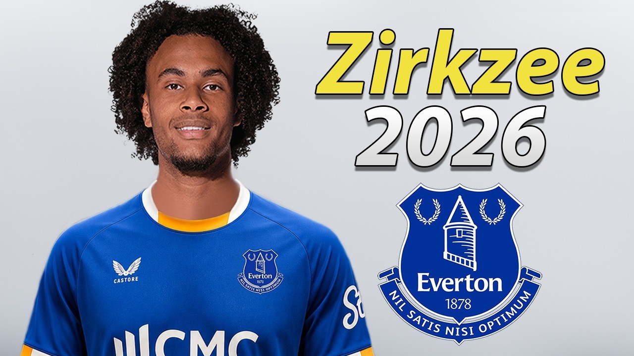 JOSHUA ZIRKZEE ● Welcome to Everton 2026 🔵🇳🇱 Best Goals & Skills background