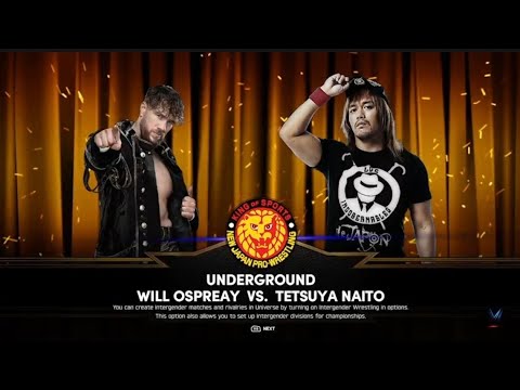 NJPW: Will Ospreay vs Tetsuya Naito background