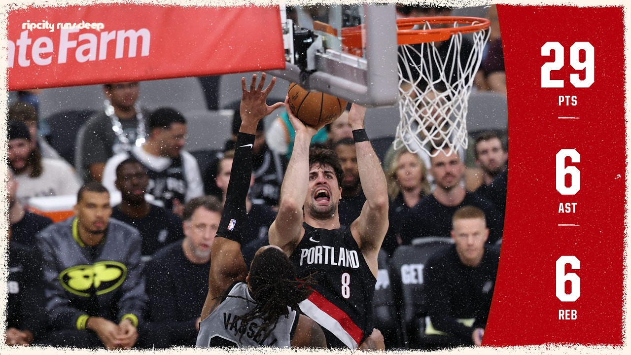 Deni Avdija With 29 Points & 6 Reb & Ast Tonight vs Spurs | Portland Trail Blazers | April 8, 2026