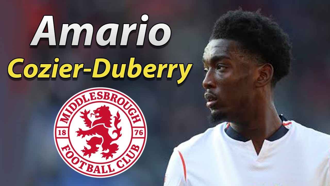 Amario Cozier-Duberry ● Welcome to Middlesbrough 2026 🔴⚪🏴 Best Goals, Skills & Assists background