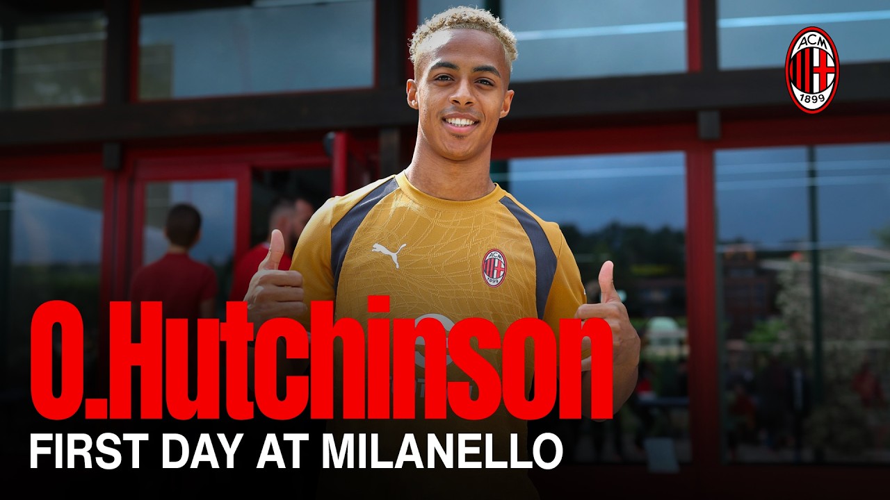 Hutchinson in azione: primo allenamento in Rossonero | Training background