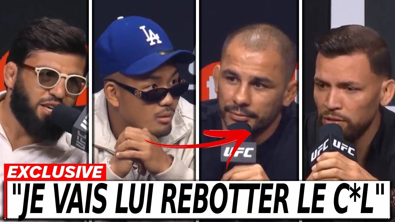 Joshua Van et Pantoja S’EMBROUILLENT : « Assieds-toi, tu ne feras rien ! » conférence en FR UFC 331 background