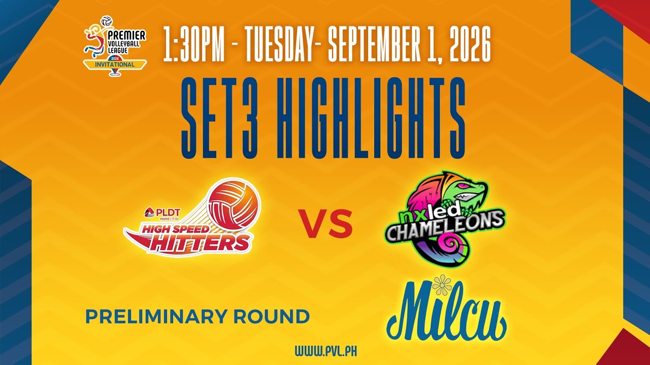 PLDT Home Fibr High Speed Hitters vs. Nxled Chameleons - 3rd Set Highlights background