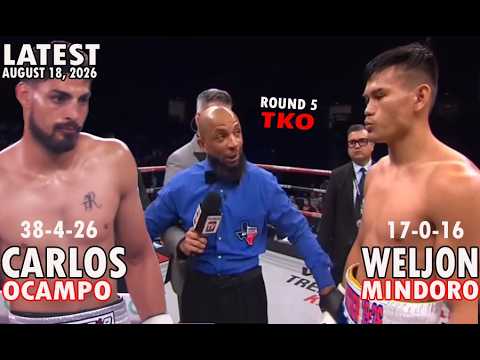 AUGUST 18, 2026 | WELJON MINDORO VS CARLOS OCAMPO | WBC FECARBOX MIDDLEWEIGHT CHAMPIONSHIP background