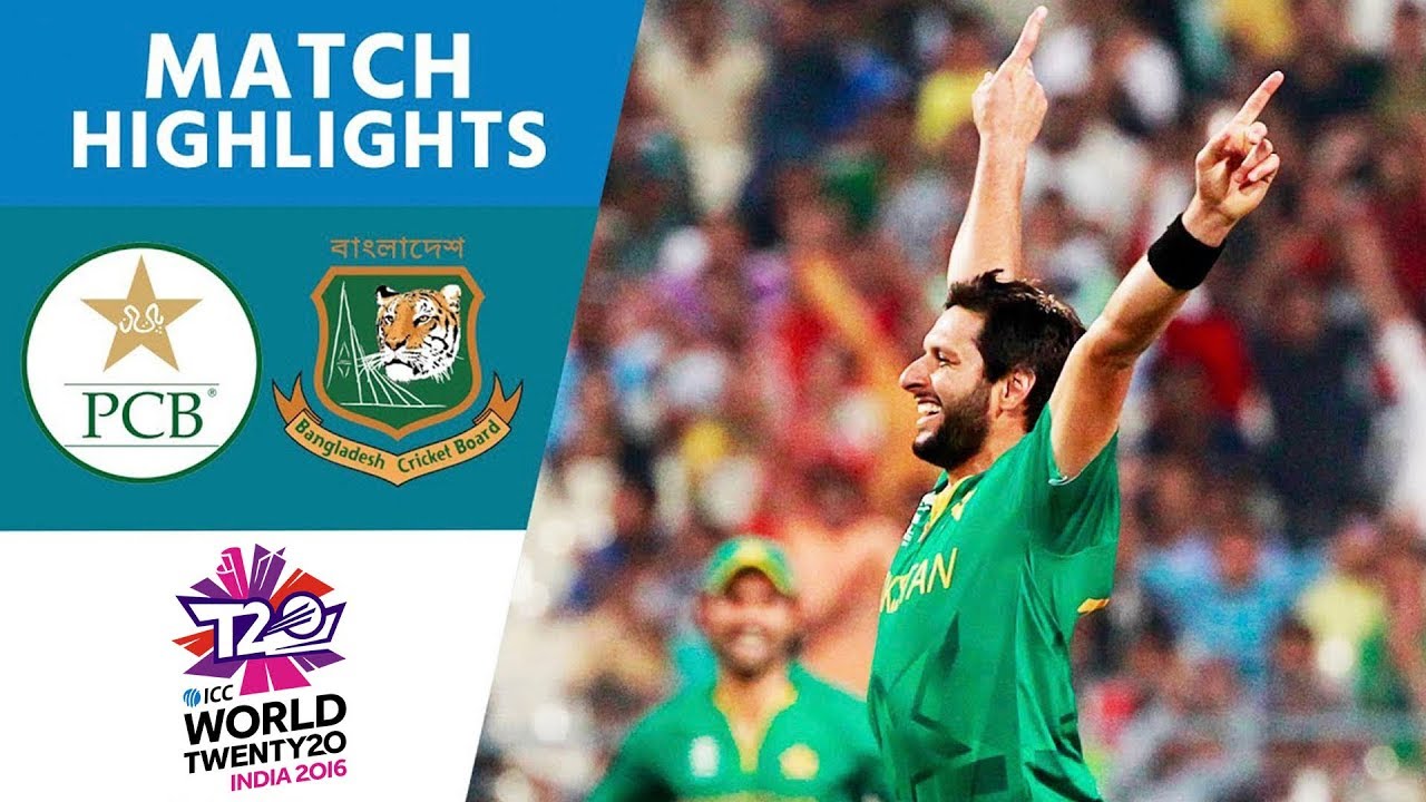 Afridi Stars in Comfortable Win | Pakistan vs Bangladesh | ICC Men's #WT20 2016 - Highlights background