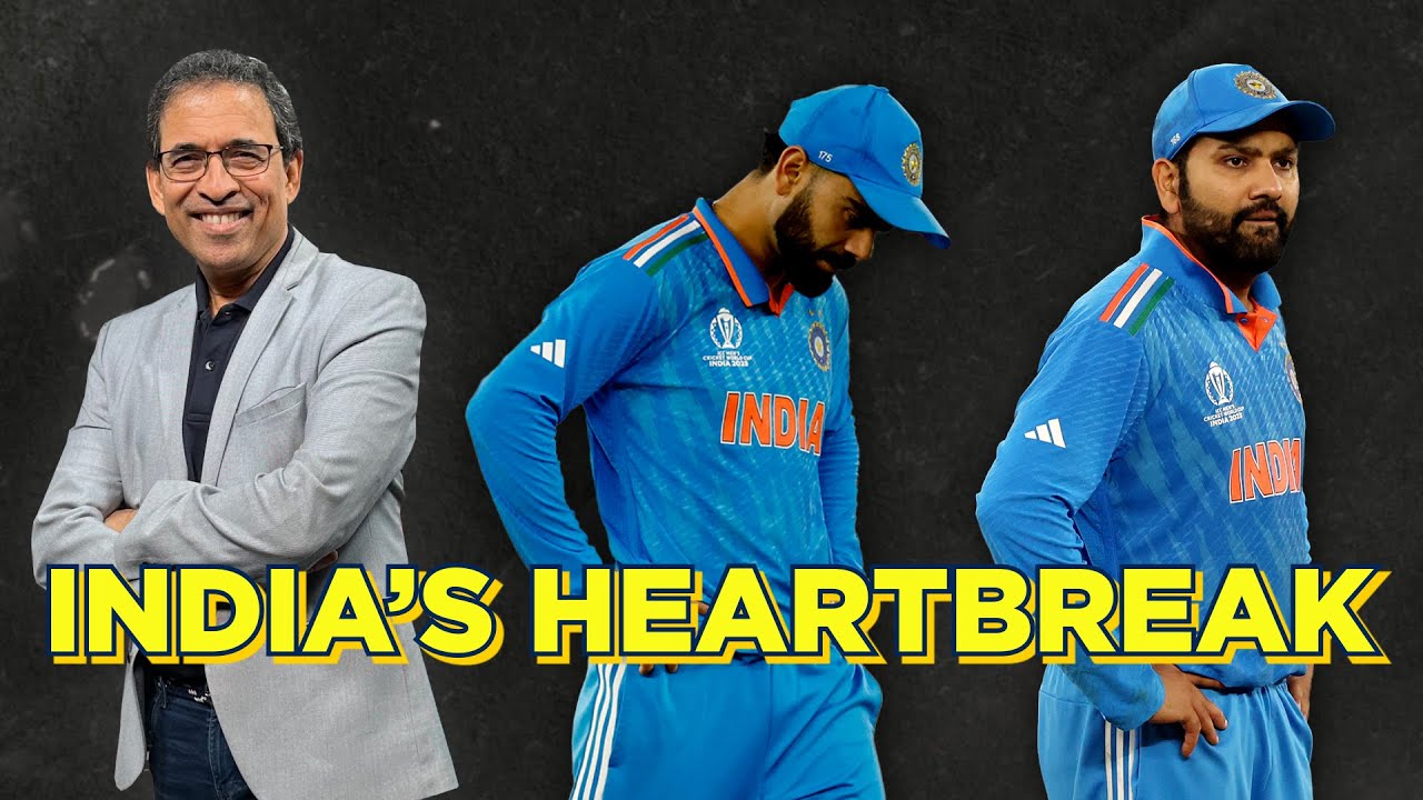 India's 2023 World Cup heartbreak ft. Harsha Bhogle background