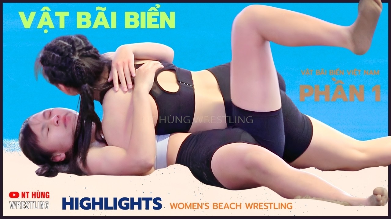 VẬT BÃI BIỂN NỮ P1 - women's beach wrestling background