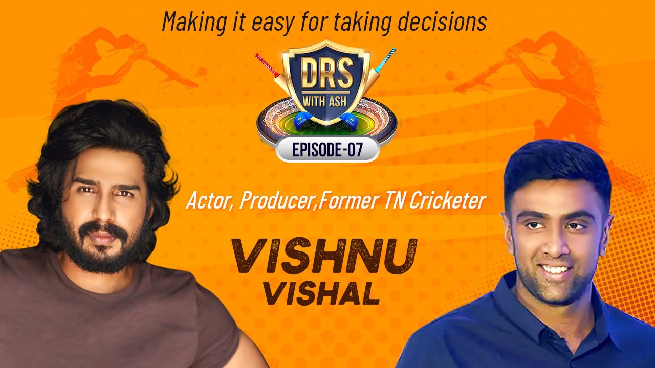 Audience is the Umpire, They decide if you are out or not - Vishnu Vishal | DRS with Ash | Episode 7 background