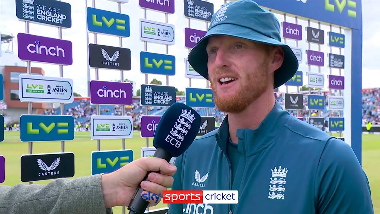Ben Stokes reacts to England's crucial 3rd Ashes Test victory 🏴 background