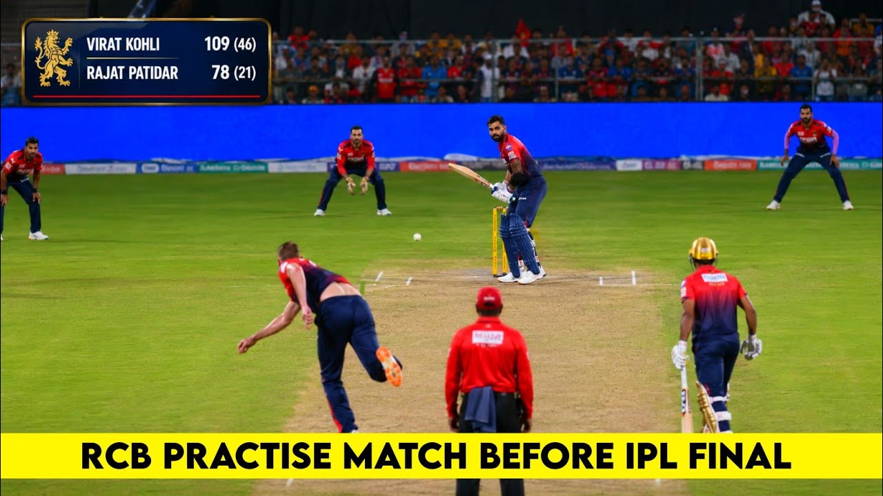 RCB Practise Match Before IPL 2026 Final Match | RCB Final Practise Match For IPL Final 2026 background