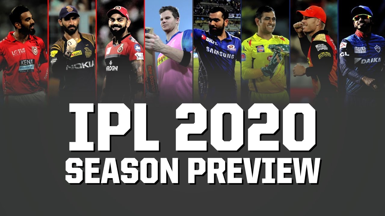 The IPL 2020 season preview backdrop