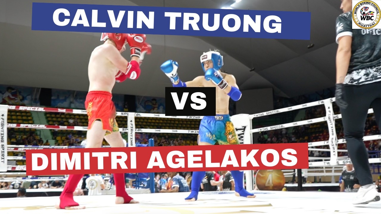 Calvin Truong (USA/Blue) vs Dimitri Agelakos (Canada/Red) background