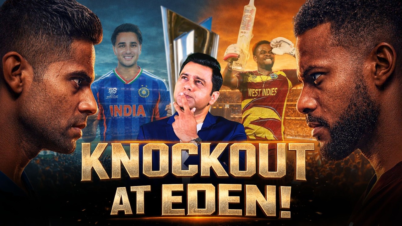 India Battle Windies for Semis Spot #AakashVani #T20WorldCup background