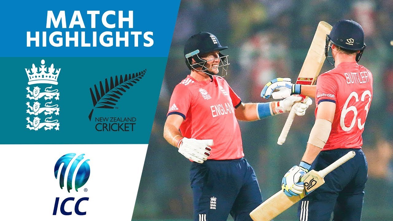 3 Buttler Sixes To Reach The Final! | England vs New Zealand | ICC Men's #WT20 2016 - Highlights background