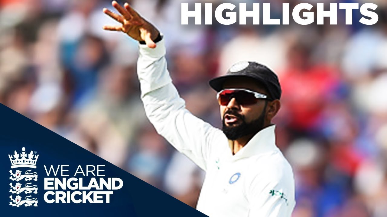 Kohli Runs Out Root To Spark England Collapse | England v India 1st Test Day 1 2018 - Highlights background