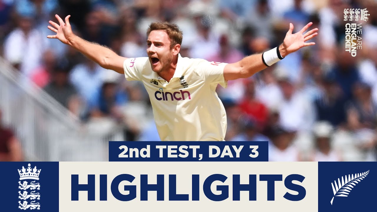 England v New Zealand Day 3 Highlights | Wickets Tumble on Eventful Day | 2nd LV= Insurance Test background