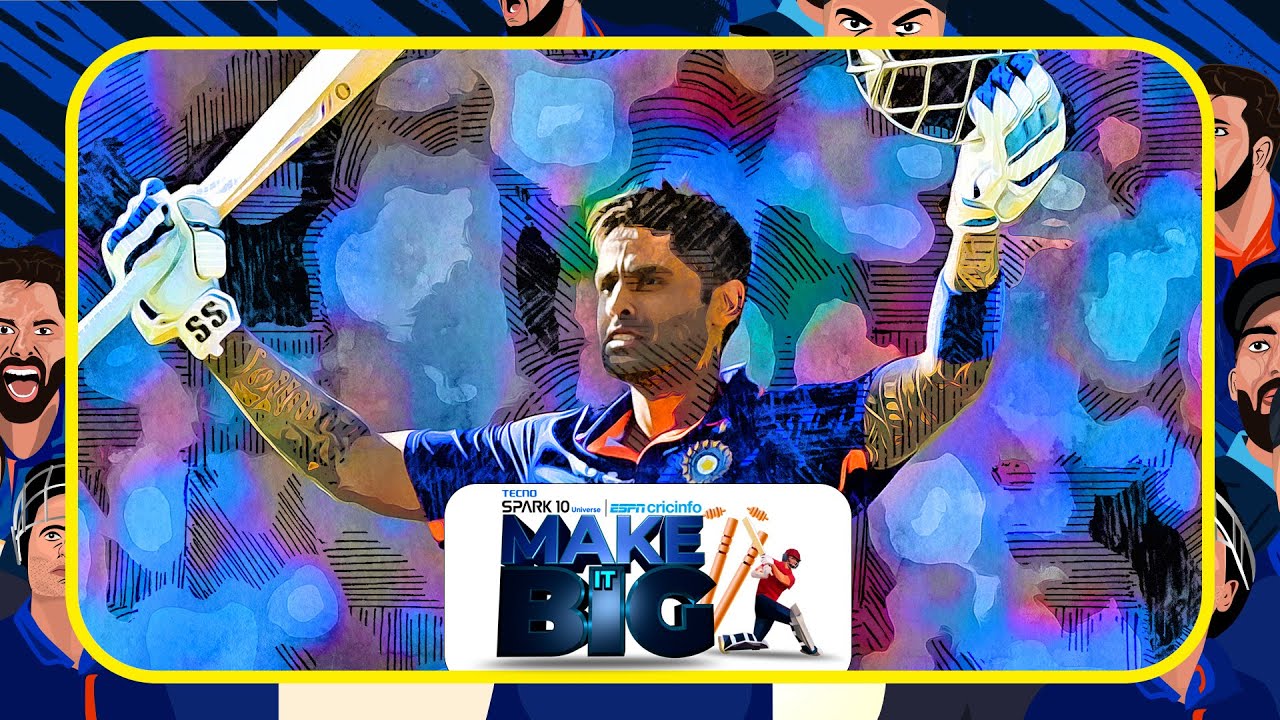 TECNO Spark 10 Universe X ESPNcricinfo - Make It Big | Suryakumar Yadav @TecnoMobileIndia background