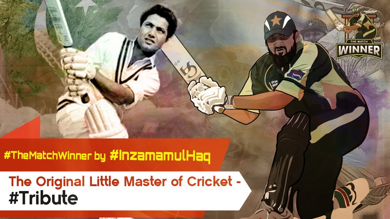 The Original Little Master of Cricket - #Tribute to a Legend #TheMatchWinner by #InzamamulHaq background