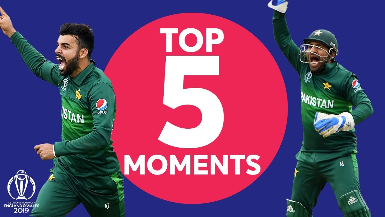 Shadab? Super Sarfaraz? | New Zealand v Pakistan - Top 5 Moments | ICC Cricket World Cup 2019 background