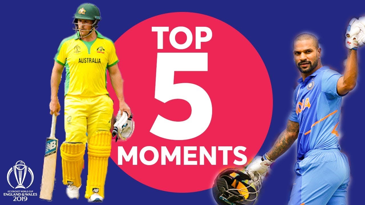 Dhoni? Dhawan? Stoinis? | India vs Australia Top 5 Moments | ICC Cricket World Cup 2019 background