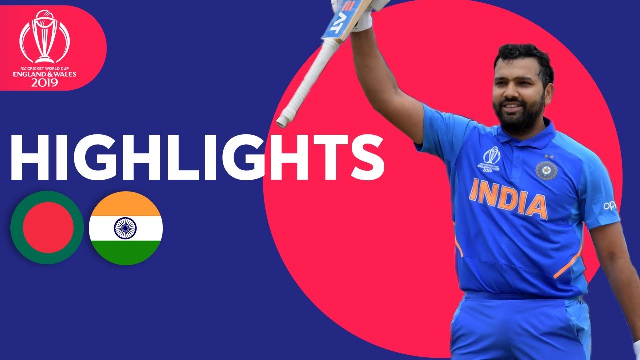 Rohit Hits Ton & Bumrah Masterclass | Bangladesh vs India - Highlights | ICC Cricket World Cup 2019 background