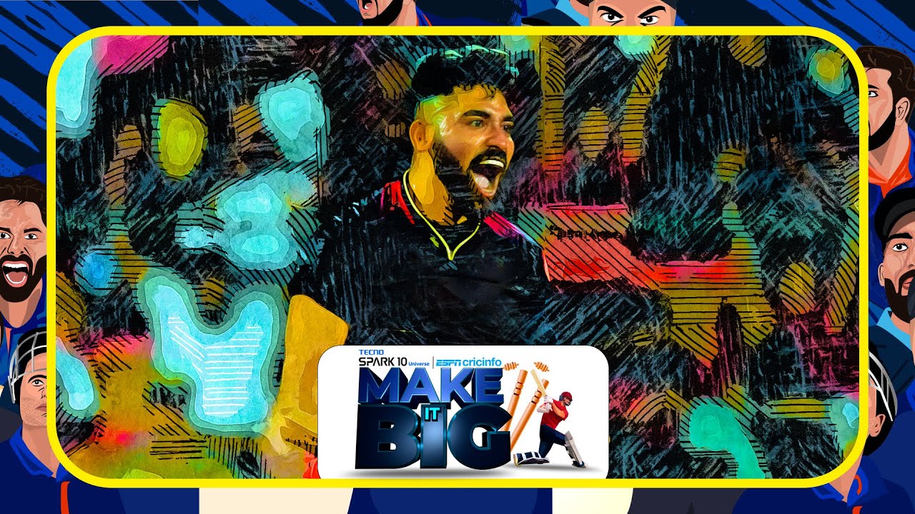TECNO Spark 10 Universe X ESPNcricinfo - Make It Big | Mohammed Siraj @TecnoMobileIndia background