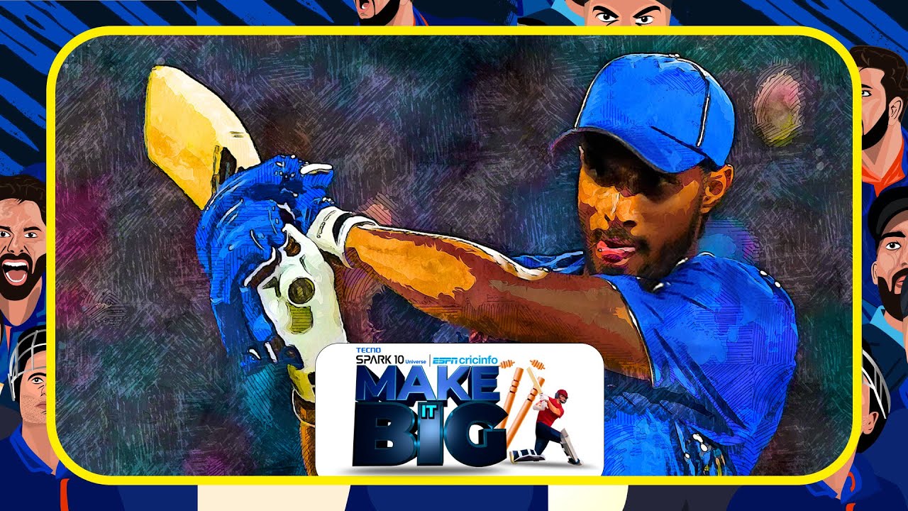 TECNO Spark 10 Universe X ESPNcricinfo - Make It Big | Tilak Varma @TecnoMobileIndia background