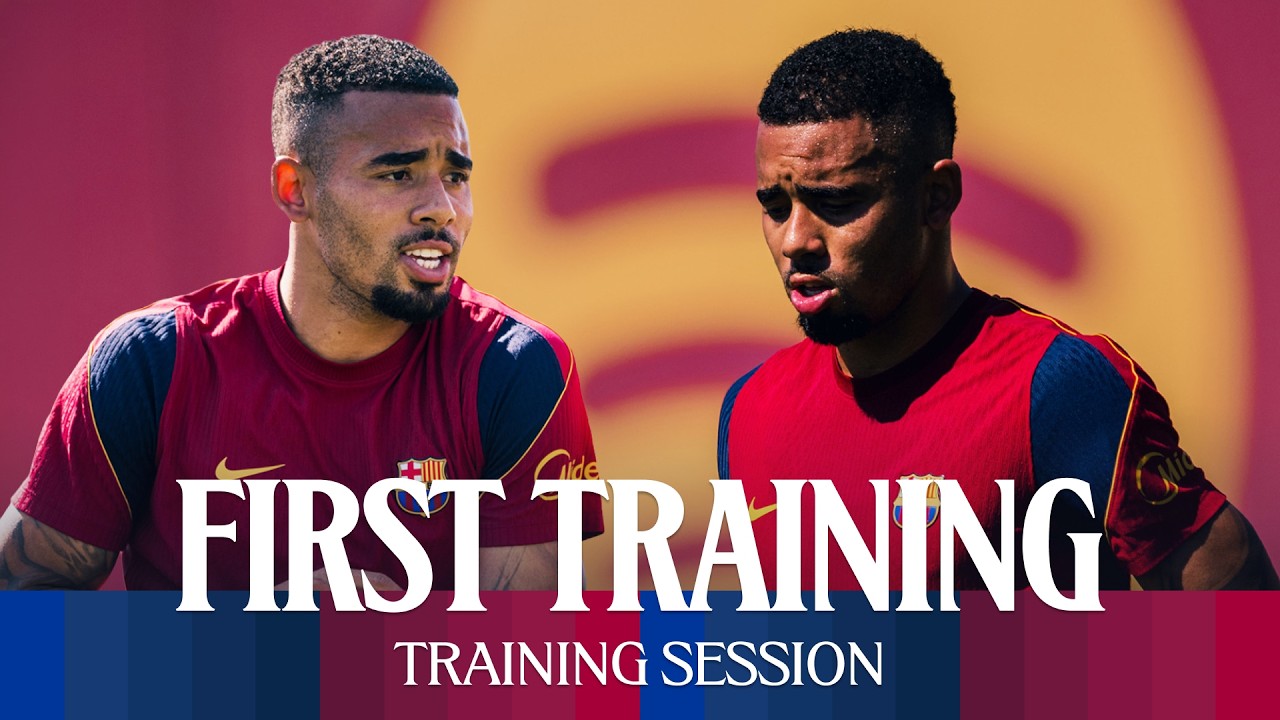 GABRIEL JESUS TRAIN WITH FC BARCELONA ๐ต๐ด