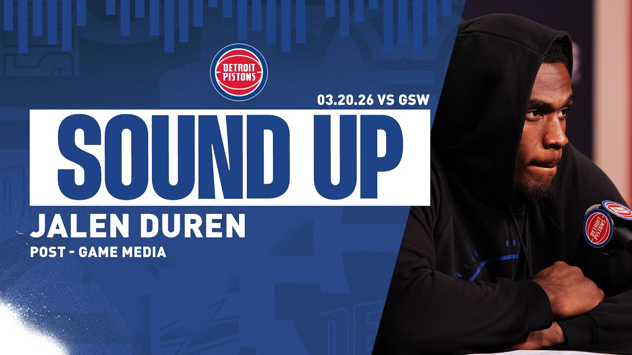 Post-Game Press Conference: Jalen Duren | Pistons vs. WarriorsΒ | 03.20.26