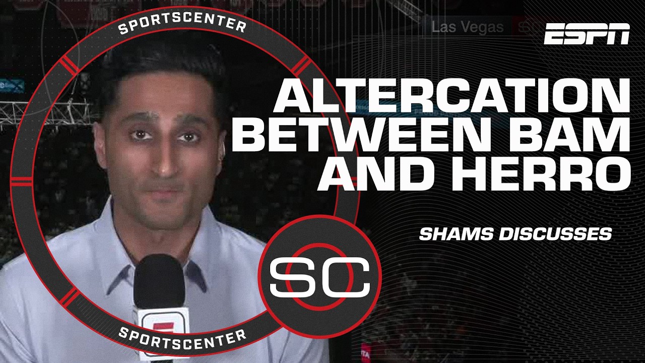 Shams Charania details the physical altercation between Bam Adebayo & Tyler Herro | SportsCenter