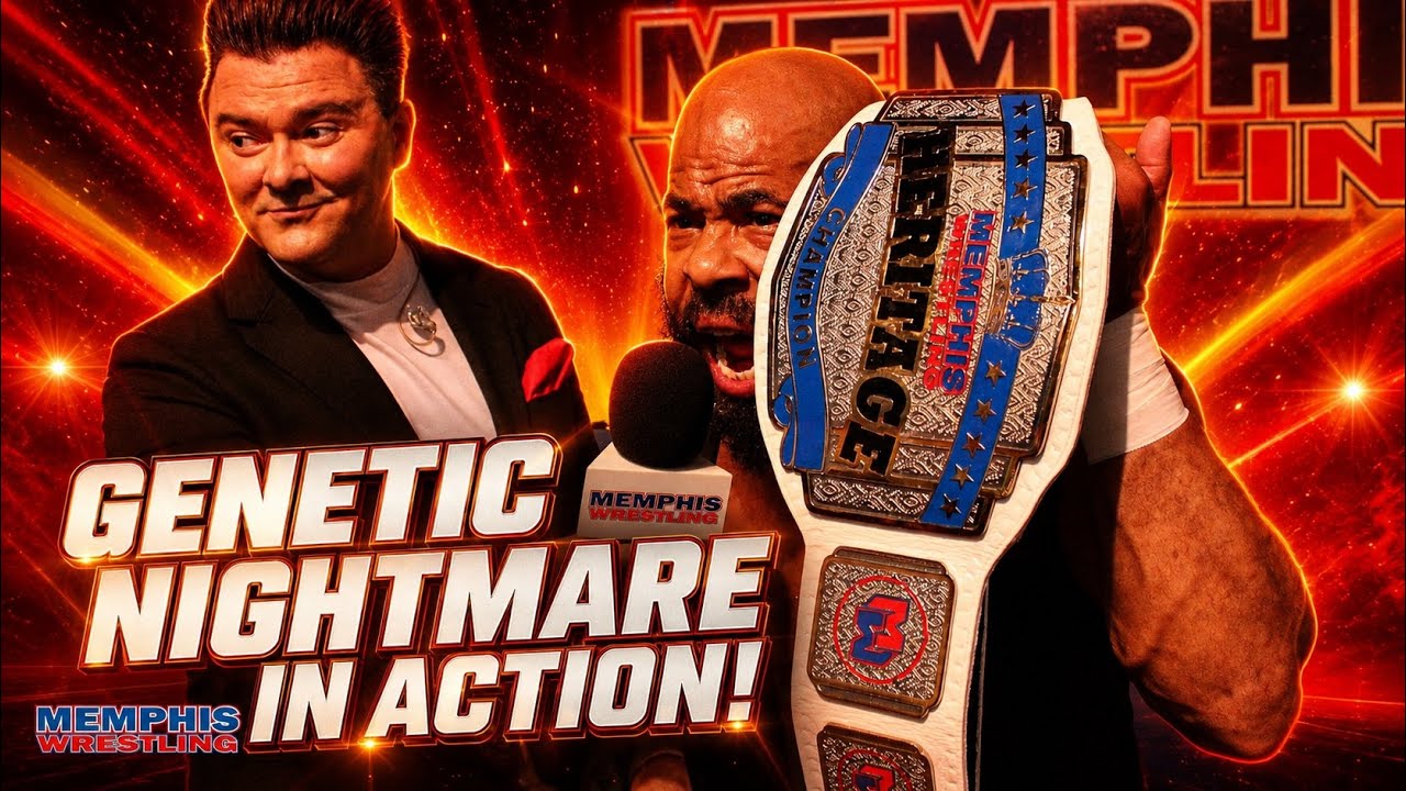 Mike Anthony (c) vs Eli Knox | Heritage Championship | MEMPHIS WRESTLING background