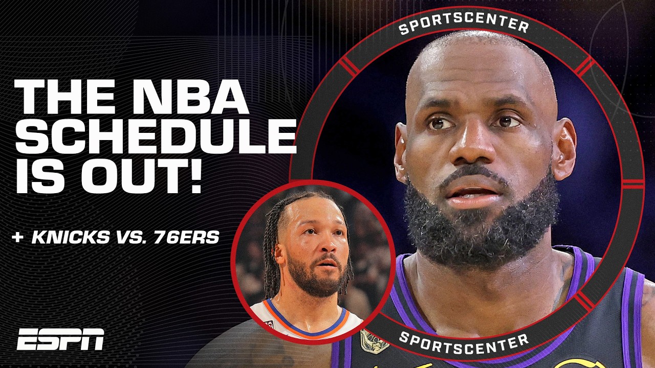 π¨ NBA SCHEDULE RELEASE π¨ Opening day: 76ers vs. Knicks π | SportsCenter