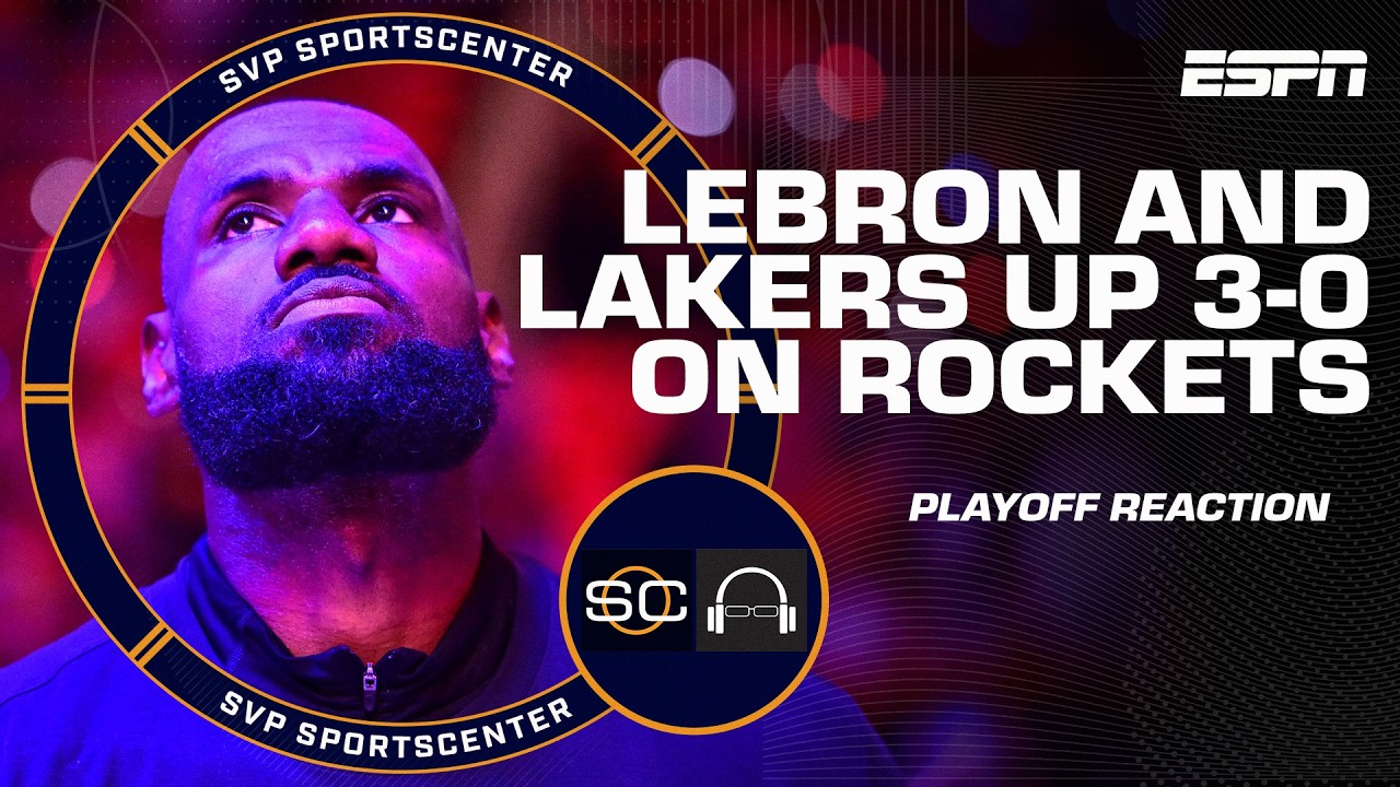 NBA Playoff Reaction 🍿 LeBron’s vintage performance puts Rockets on the brink | SC with SVP