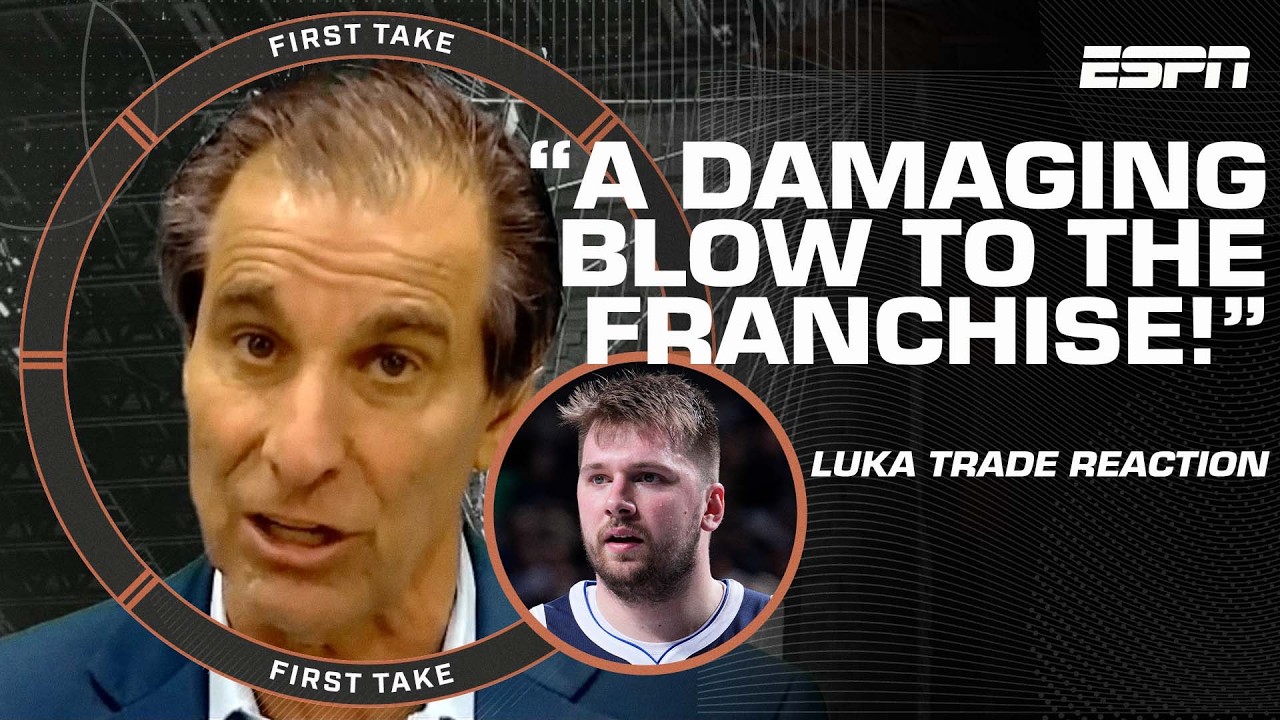The Luka Doncic trade is a DAMAGING BLOW to the franchise 😡 - Mad Dog HATES the move | First Take