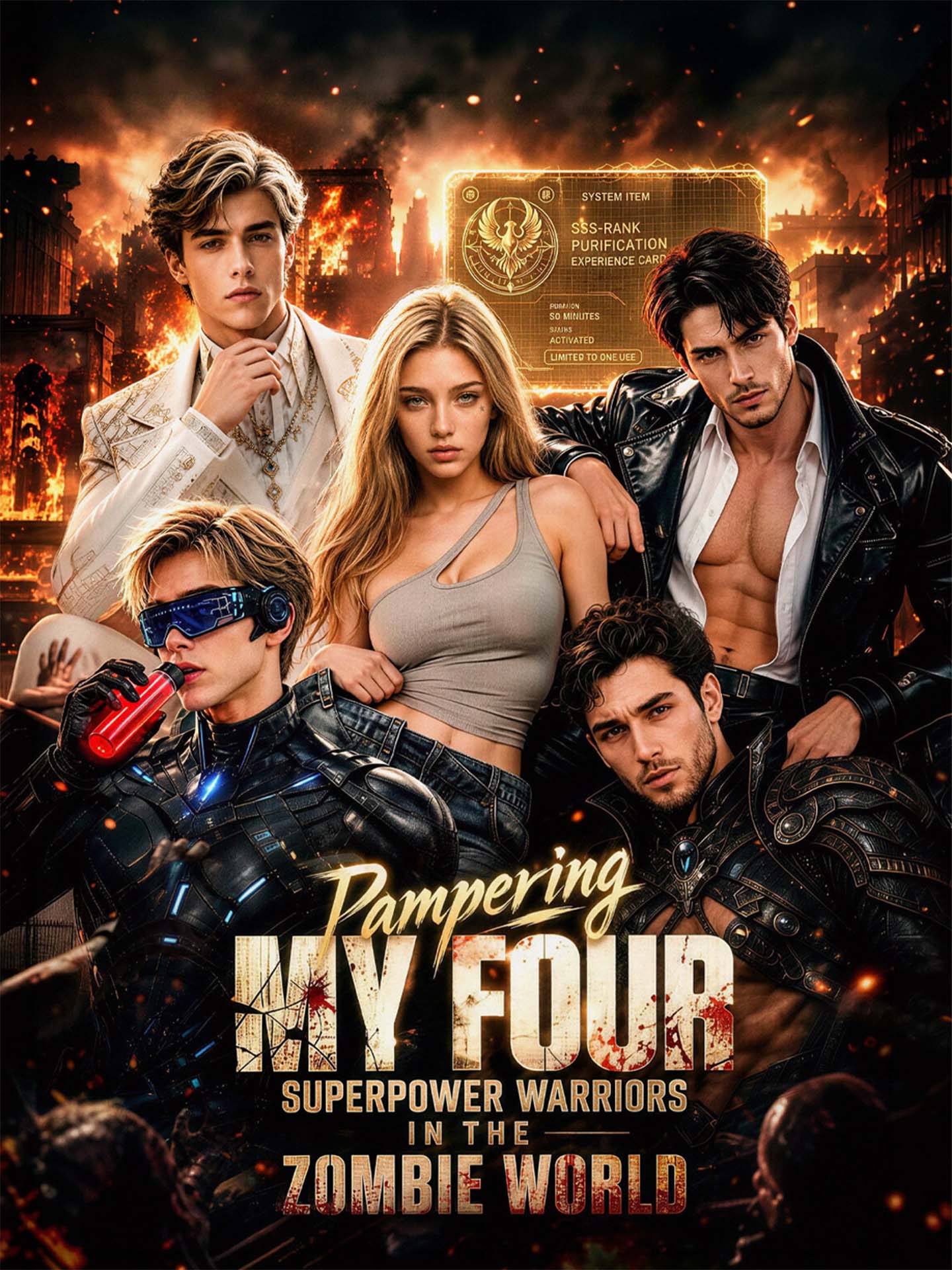 Pampering My Four Superpower Warriors in the Zombie World poster