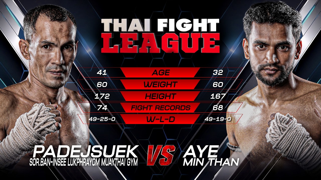 Padejsuek Sor.Ban-Insee Lukphrayom vs. Aye Min Than | THAI FIGHT LEAGUE 111 | 23 August 2026