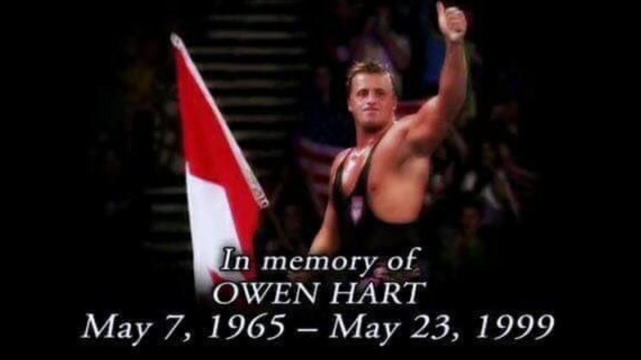 Jim Ross announces the death of Owen Hart (WWF Over The Edge, 1999)