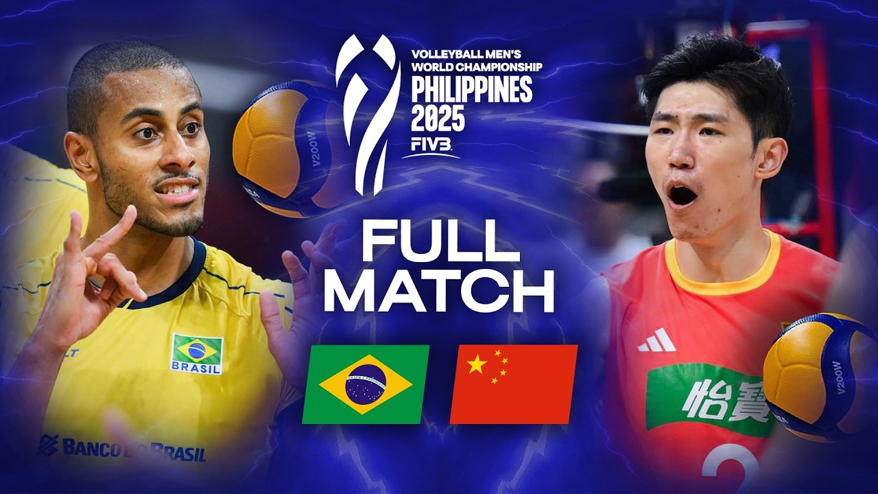 Brazil 🇧🇷 vs. China 🇨🇳 - Men's World Championship 2025 | Full Match