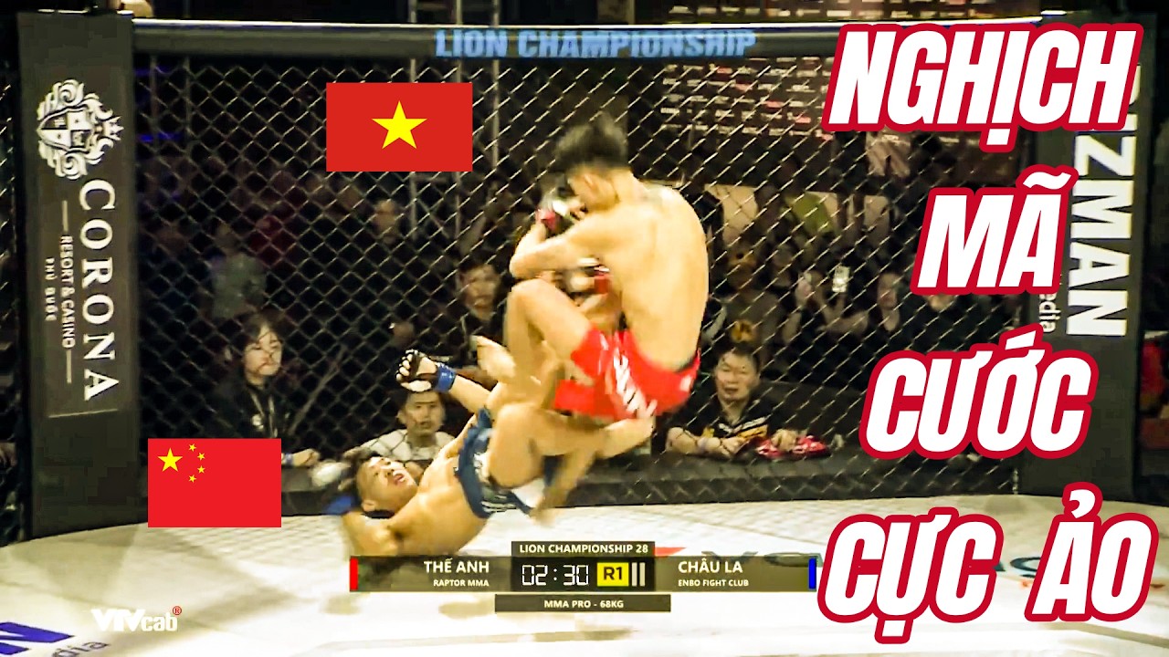 Võ sĩ Trung Quốc tung đòn NGHỊCH MÃ CƯỚC cực ảo trước võ sĩ Việt Nam. Đại chiến SIÊU CUỐN