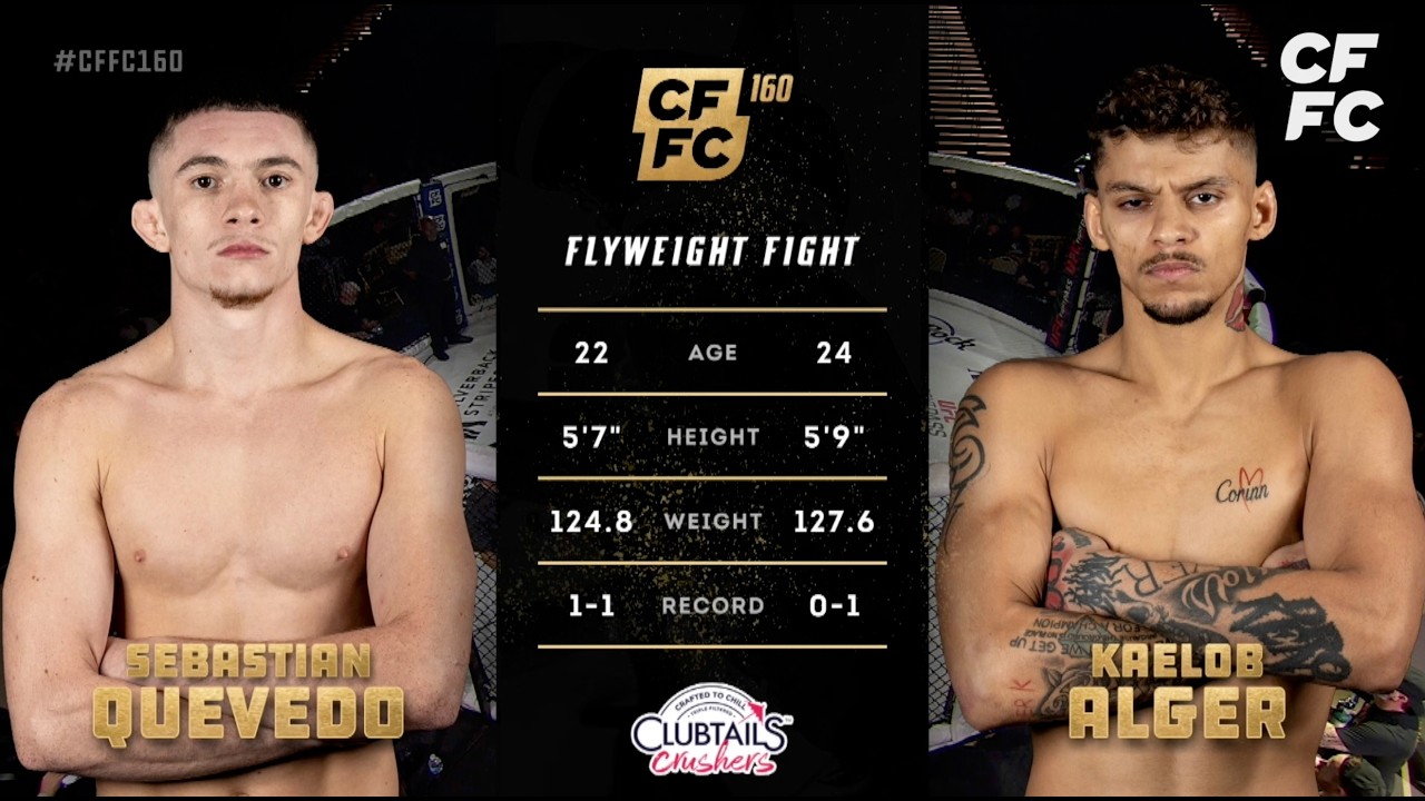 Sebastian Quevedo vs. Kaelob Alger | Full Fight Replay | CFFC 160