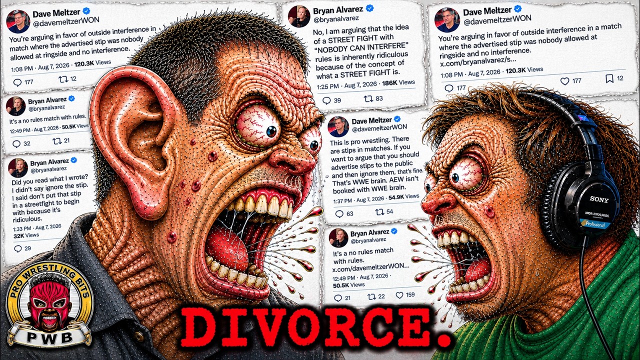 Wrestling's Most Annoying Couple Headed For Divorce? | Dave Meltzer vs. Bryan Alvarez background