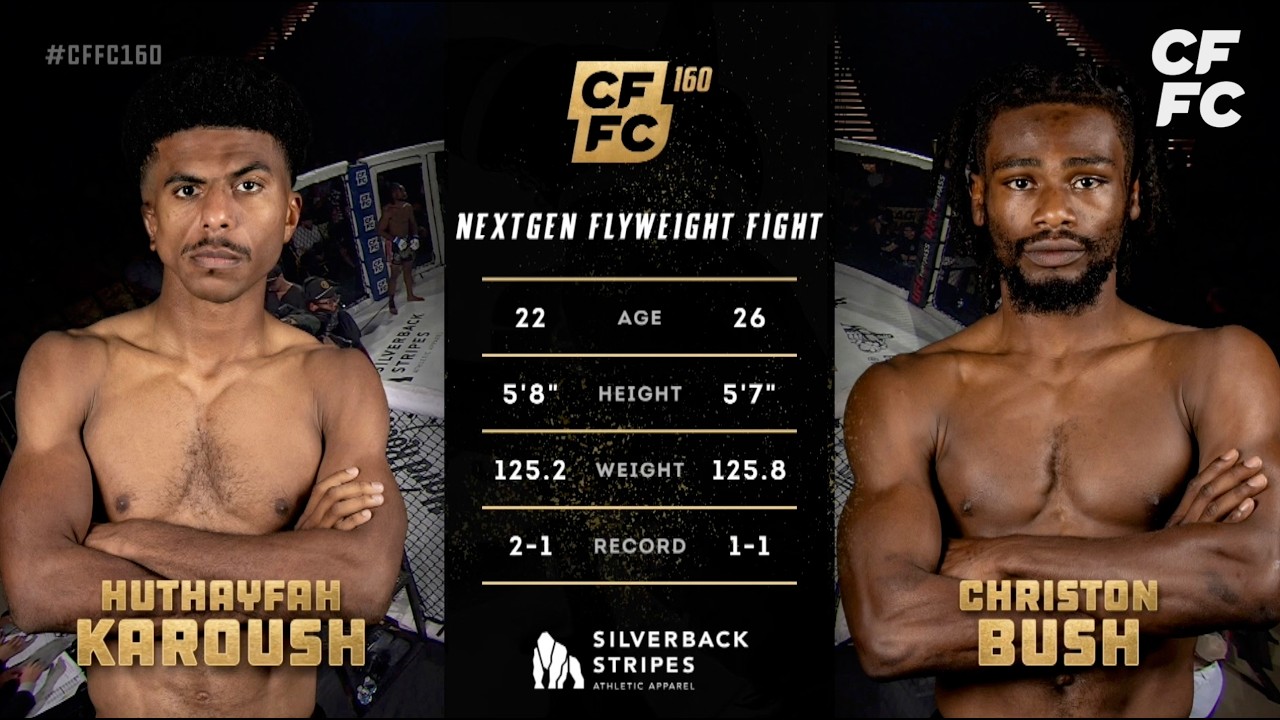 Huthayfah Karoush vs. Christon Bush | Full Fight Replay | CFFC 160 background